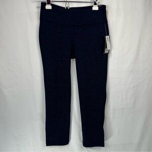 Old Navy Active - Capri Leggings - Medium - Go Dry - Blue/Black - Workout - NWT